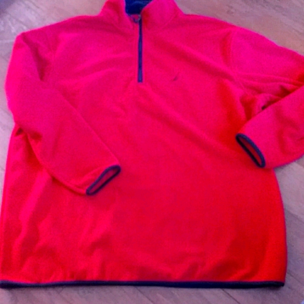 RED Nwot Nautica half zip fleece